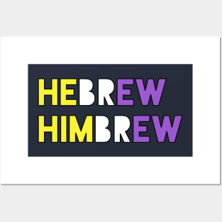 Hebrew/Himbrew (Enby Colors) Posters and Art